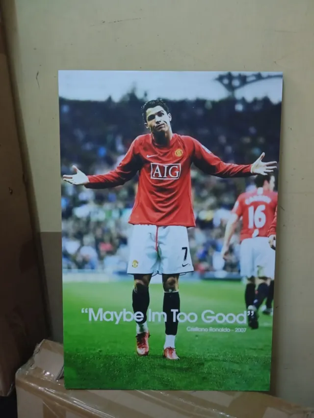 Ronaldo: "Maybe I'm Too Good" – Football wall art mount by Kwanza Images